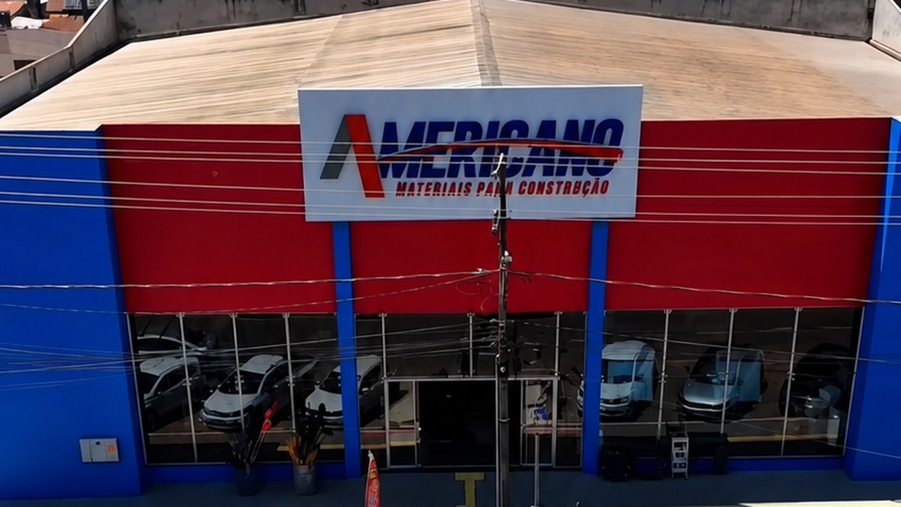 Fachada da loja Americano Materiais para Construção